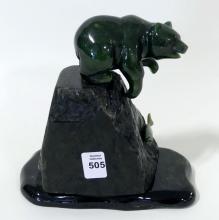 NEPHRITE "BEAR" CARVING