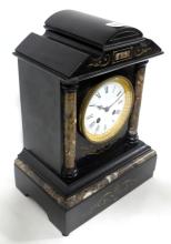 BLACK MARBLE CLOCK