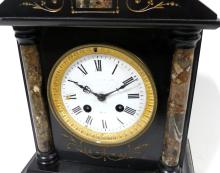 BLACK MARBLE CLOCK