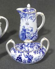 DERBY "BLUE MIKADO" TEA SET