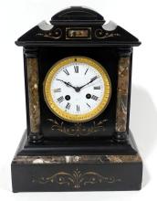 BLACK MARBLE CLOCK