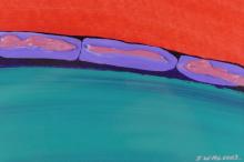 PAIR TAISA WALVIUS ABSTRACT PAINTINGS