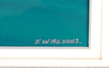 PAIR TAISA WALVIUS ABSTRACT PAINTINGS