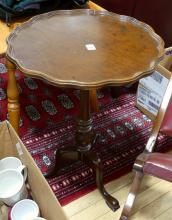 ROCKING FOOTSTOOL AND WINE TABLE