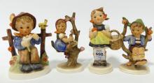 FOUR HUMMEL FIGURINES