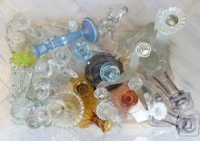 GLASS CANDLESTICKS AND CANDLEHOLDERS
