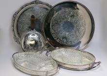 SILVERPLATED TRAYS