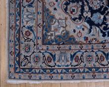 NAIN WOOL AND SILK RUG