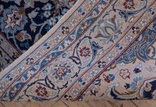 NAIN WOOL AND SILK RUG