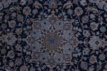 NAIN WOOL AND SILK RUG