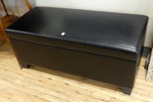 LEATHER STORAGE BENCH/COFFEE TABLE