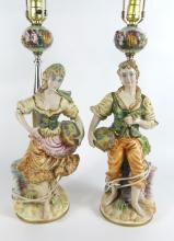 FIGURAL TABLE LAMPS, ETC.