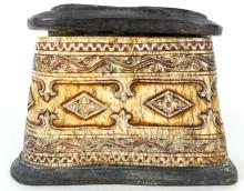 ANTIQUE CARVED HORN BOX