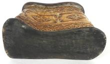 ANTIQUE CARVED HORN BOX