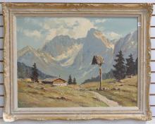 FRAMED "EUROPEAN LANDSCAPE" OIL PAINTING