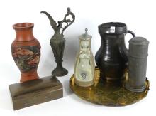 VASES, EARTHENWARE, ETC.