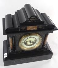 ANTIQUE SLATE MANTEL CLOCK