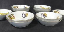 TWELVE "EVESHAM" SOUP BOWLS