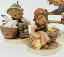 FOUR HUMMEL FIGURINES