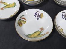 TWELVE "EVESHAM" SOUP BOWLS