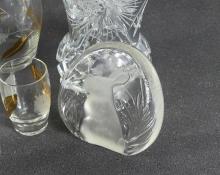 CRYSTAL DECANTER SET, ETC.