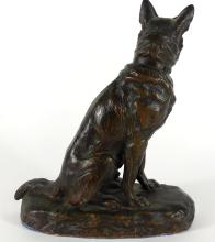 VINTAGE DOG SCULPTURE