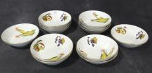 TWELVE "EVESHAM" SOUP BOWLS