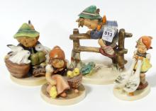 FOUR HUMMEL FIGURINES