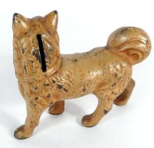 CAST IRON DOG BANK