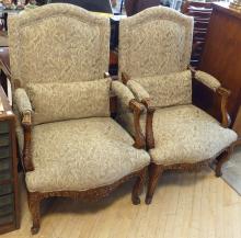 PAIR OF DECORATOR ARMCHAIRS