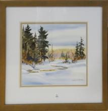 THREE MARY LAMPMAN WATERCOLOURS