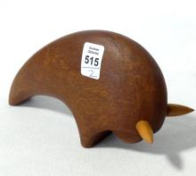 TWO MCM WOOD CARVINGS