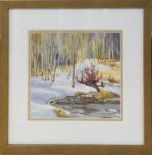 THREE MARY LAMPMAN WATERCOLOURS