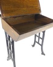 ANTIQUE SCHOOL DESK