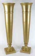 PAIR LARGE FLOOR VASES