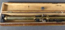 ANTIQUE BRITISH MARINE STICK BAROMETER