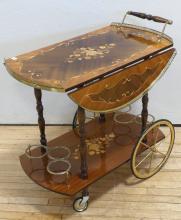 ITALIAN LACQUER TEA WAGON