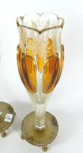 PAIR EXQUISITE GLASS VASES
