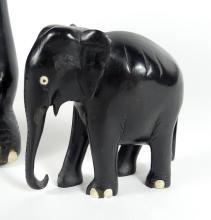 TWO ELEPHANT SCULPTURES
