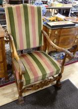 ANTIQUE OAK ARMCHAIR