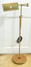 MCM BRASS AND TEAK READING LAMP