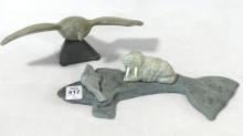 TWO INDIGENOUS STONE CARVINGS