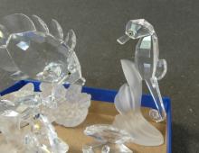 SEVEN SWAROVSKI FIGURINES