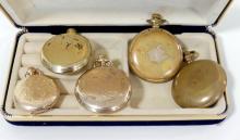 FIVE POCKET WATCHES