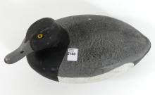 BLUE BILL DRAKE WORKING DECOY