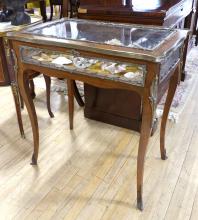 FRENCH VITRINE TABLE