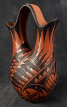 GERALDINE SANDIA REDWARE POTTERY VASE