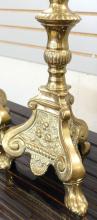 PAIR OF LARGE BRASS CANDLESTICKS