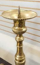 PAIR OF LARGE BRASS CANDLESTICKS