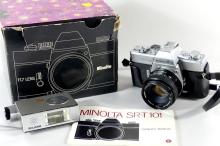 MINOLTA CAMERA & TRIPOD